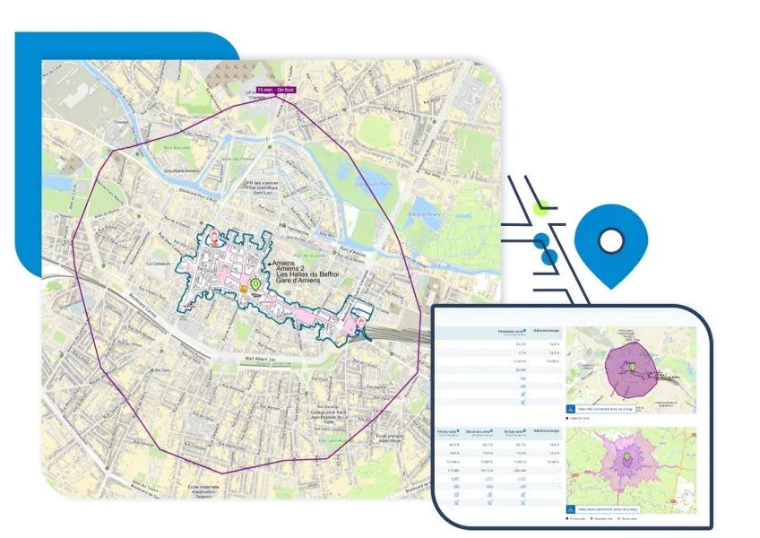 Comment visualiser les zones de chalandise ?